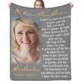 Custom Memorial Blanket with Photos for Loss of Mom Dad Son Daughter