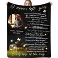 thumbnail image 1 of Custom Memorial Blanket with Photos for Loss of Mom Dad Son Daughter Customized Memory Gift of Departed Loved Ones Blankets, 1 of 5