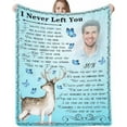 thumbnail image 1 of Custom Memorial Blanket with Photos for Loss of Mom Dad Son Daughter Customized Memory Gift of Departed Loved Ones Blankets, 1 of 5