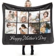 thumbnail image 1 of Custom Memorial Blankets with Photo Personalized in Loving Memory Picture Name Date Throws Blanket, Sympathy Gifts for Loss of Mom Dad Friends Pet(30"x40"), 1 of 6