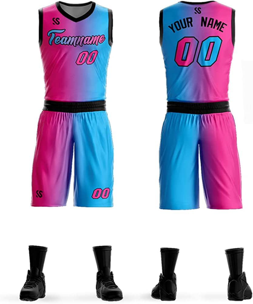 Custom Purple Basketball Jersey  Sport outfits, Black hot pink, Jersey