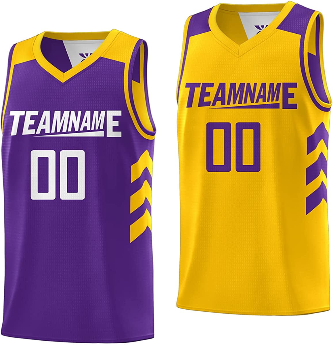 Custom Men Youth Reversible Basketball Jersey Athletic Performance Shirts  Personalized Team Name Number