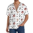thumbnail image 1 of Custom Men's Hawaiian Shirts Face Black & White Polka Dots =5 Personalized Men Pet Baby Photo Picture Vintage Cuba Beach Sleeve Summer Bowling Short Vacation Holiday, 1 of 8