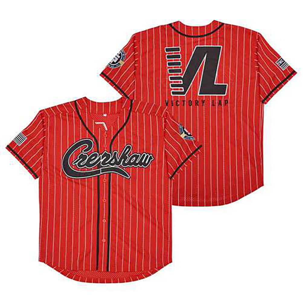 Custom Men's Movie Baseball Jersey Victory Lap Crenshaw Stitched