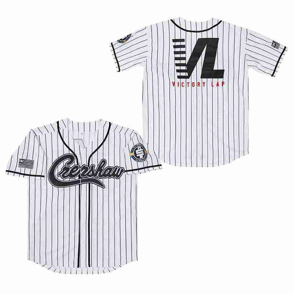 Custom Men's Movie Baseball Jersey Victory Lap Crenshaw Stitched Button  Down Shirt 