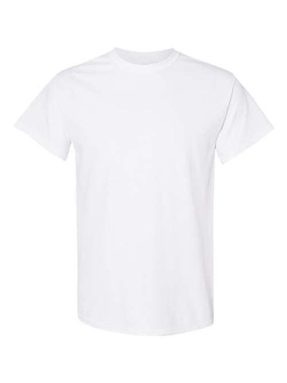 Custom Men's T-Shirt Personalized Photo Text Logo Cotton Blend Tee for Family Reunion Team Event Gift, XL White