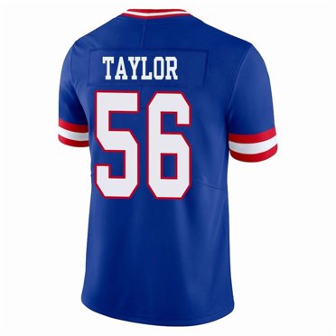 Lawrence Taylor New York Giants Jersey – Blue, Custom Sewn Stitched – Men's Sizes M To 6XL