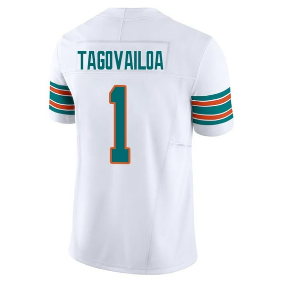 Custom Mens Tua Personalized Throwback Stitched Tagovailoa Jersey T Shirt