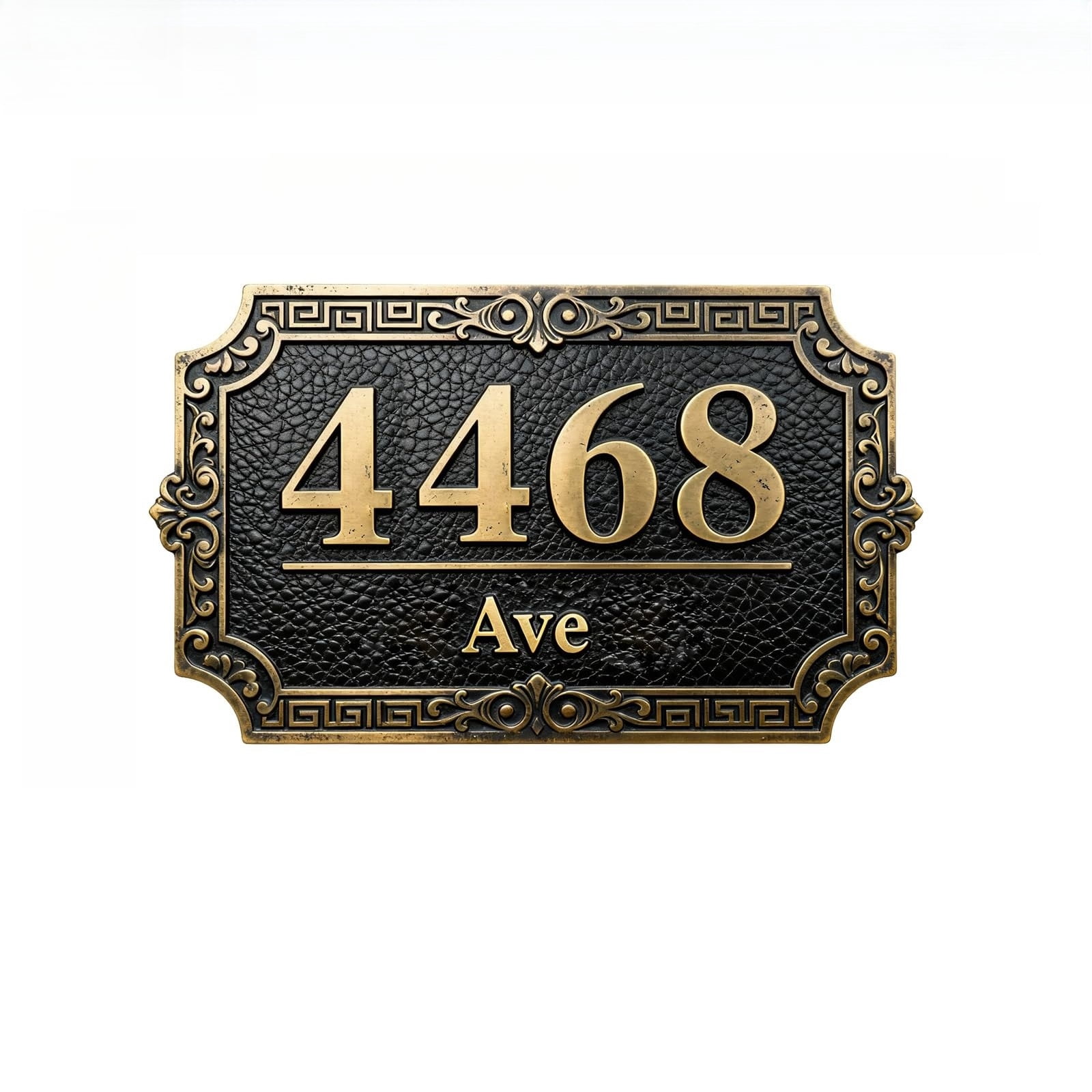 Custom Metal Address Plaque - Personalized Modern Address Sign for ...