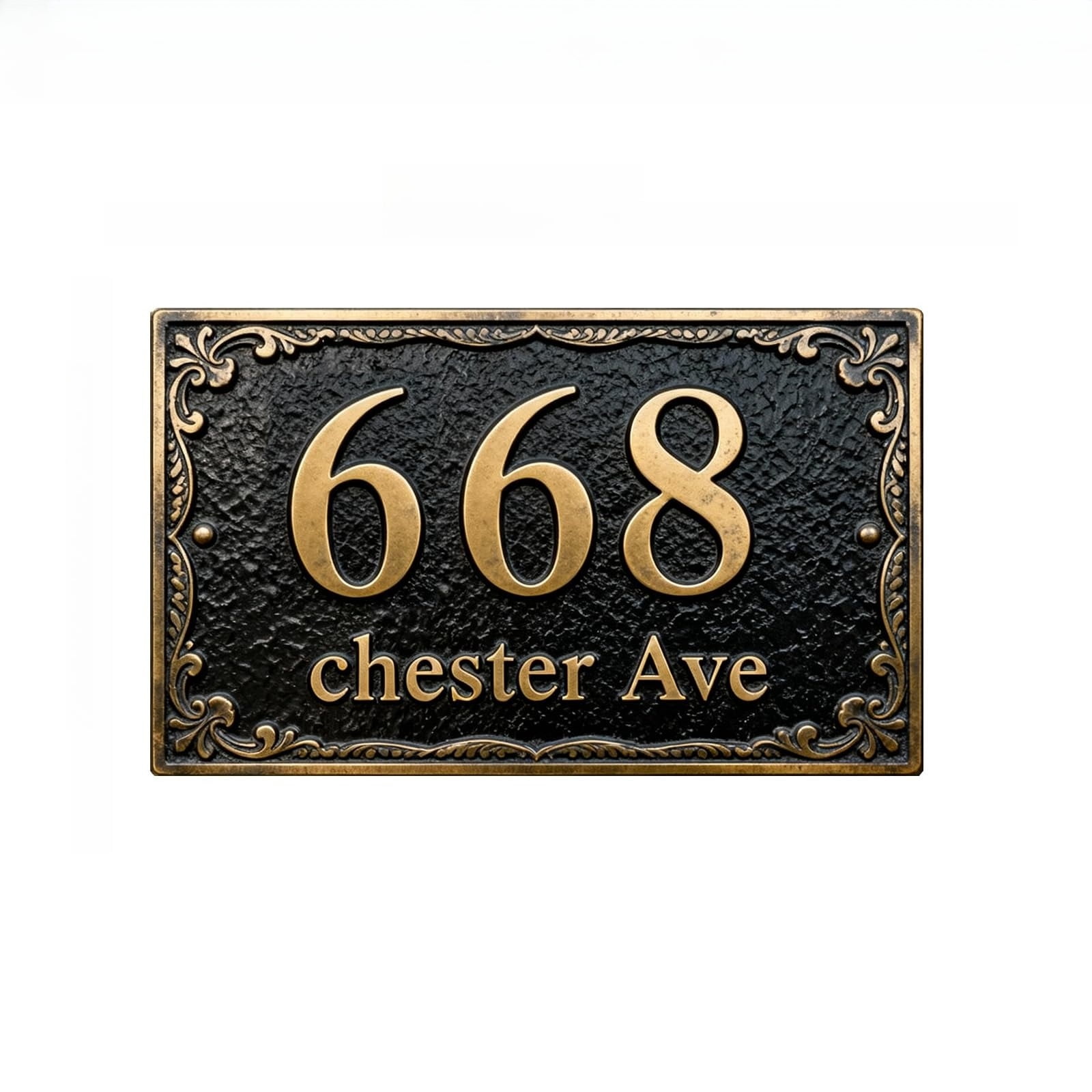Custom Metal Address Plaque - Personalized Modern Address Sign for ...