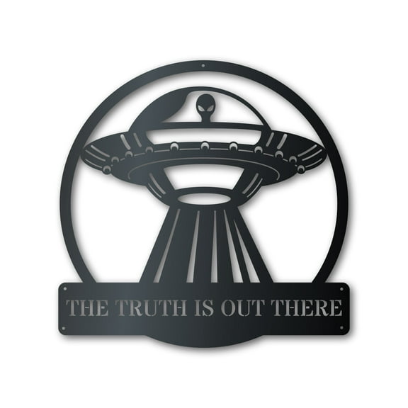 Custom Metal Alien Abduction UFO Wall Art | Halloween | Indoor Outdoor 15