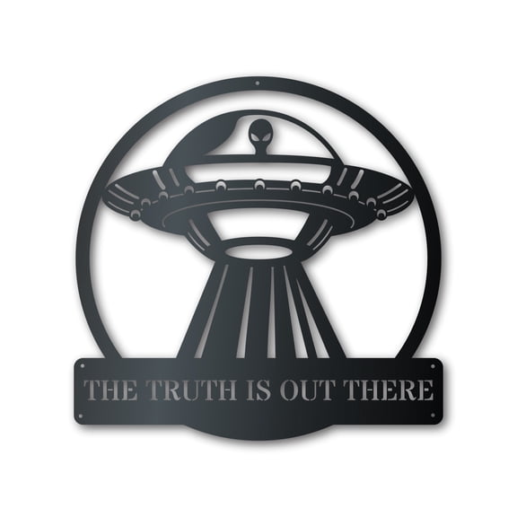 Custom Metal Alien Abduction UFO Wall Art | Halloween | Indoor Outdoor 30