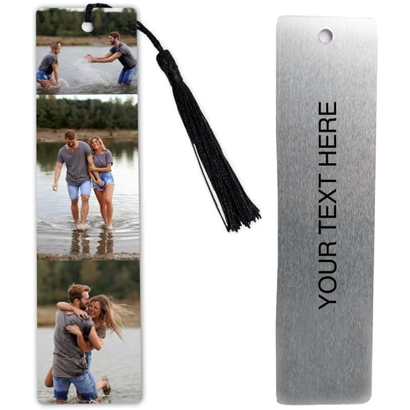 Custom Metal Bookmark with Personalized Photo/Image/Text in Packs for All Other Occasions (Pack of 12)