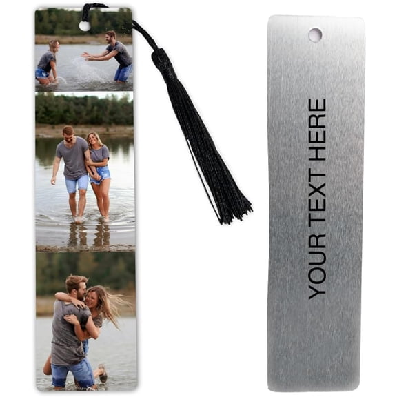 Custom Metal Bookmark with Personalized Photo/Image/Text in Packs for All Other Occasions (Pack of 4)