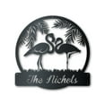 thumbnail image 1 of Custom Metal Flamingo Couple Wall Art - Custom Metal Sign - 14 Color Options 24, 1 of 5