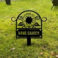 thumbnail image 1 of Custom Metal Garden Sign, SunFlower Sign with Stakes, Personalized Garden Decor, Outdoor Metal Sign, Housewarming Gift, 1 of 6