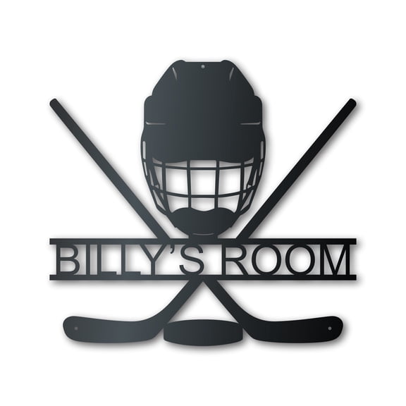 Custom Metal Hockey Wall Art - Metal Sports Sign - 14 Color Options 42