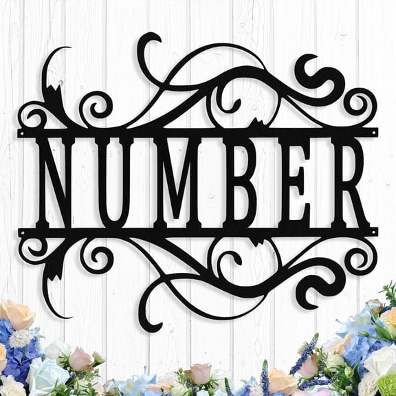 Custom Metal House Number Sign for Outside, Personalized Addresss Number Signs for Houses, Customized Mordern Decorative Home Address Sign Plague, Housewarming Gifts
