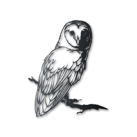 Custom Metal Owl Tree Stake Wall Art - Metal Garden Sign - 14 Color Options 18