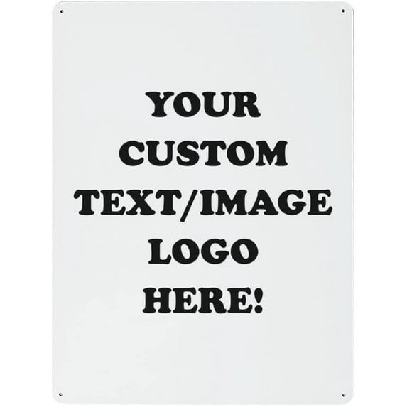 Custom Metal Sign Personalized Tin Sign Vintage Retro Iron Painting Wall Art Horizontal Plate Plaque Aluminum Sign With Your Design Home Decor 12x16inch