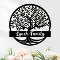 thumbnail image 1 of Custom Metal Signs | Personalized Tree of Life Monogram Name Signs | Metal Letters Wall Art | Outdoor Balcony Decor | Custom Metal Family Sign | Tree Metal Wall Decor for Porch Garden(10inches), 1 of 9