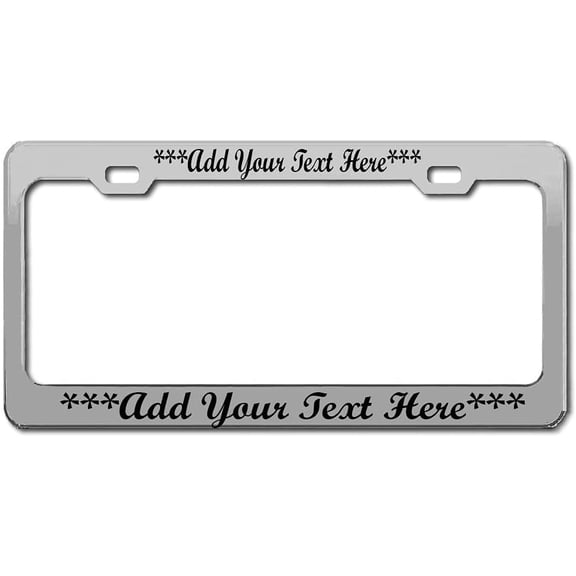 Custom Metal Stainless Steel License Plate Frame Auto Exterior Acessory