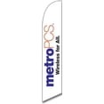 thumbnail image 1 of Custom Metro PCS 15ft Feather Banner Flag Set - INCLUDES 15FT POLE KIT w/HARDWARE, 1 of 3
