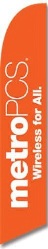 Custom Metro PCS 15ft Feather Banner Flag Set - INCLUDES 15FT POLE KIT ...