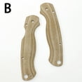 thumbnail image 1 of Custom Micarta Scales Handle Grips Fit For Spider Spyderco Paramilitary 2 C81 US, 1 of 8