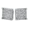 thumbnail image 1 of Custom Micro Pave Earrings CZ Cubes, 1 of 1