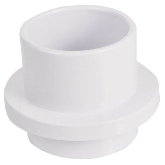 Custom Molded 25575-600-000 Water Stop Adapter 2" Socket x 1.5" FIP - White