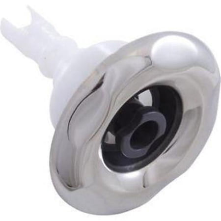 Custom Molded Products 3 in. Face Typhoon 300 5-Scallop Jet Internal, Directional - Gray with Stainless Escutcheon