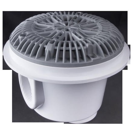 Custom Molded Products CMP25537007000 Gunite Main Drain AV Flat Frame, Dark Gray