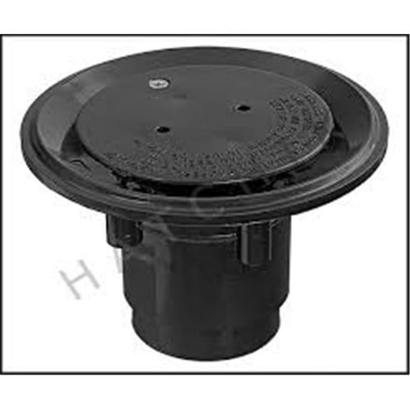 Custom Molded Products 25527104000 Floor Inlet Fitting, Black