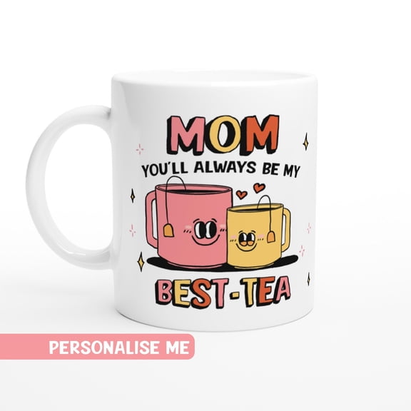 Custom Mom Mug, Personalized Gift For Mum, Ceramic Coffee Cup, Cute Mom Mug, Customised Best Mom Mug, Gift For Mom, Mom Mug, Christmas Gift