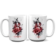 thumbnail image 1 of Custom Monogram Mug for Women with Initial B - Personalized Alphabet Coffee Cup 11oz 15oz - Stylish Daily Drinkware for Office, Kitchen or Mother’s Day, 1 of 6