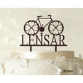 thumbnail image 1 of "Custom Monogram Name Cake Topper Personalized Brown Cake Topper Color Option Available 6""-7"" Inches Wide", 1 of 1