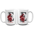 thumbnail image 1 of Custom Monogrammed Coffee Mug with Initial 'E' for Women - Personalized Cup 11oz 15oz, Use Daily at Office or Home, Mother's Day, Father's Day, Birthday Occasions, 1 of 6