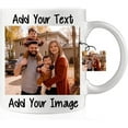 thumbnail image 1 of Custom Mug with Picture, Personalized Add Your Custom Text and Photo Coffee Mug White Ceramic 11 Oz, Customizable Birthday Christmas Gift for Him, Her, Husband, Wife, Men, Women, 1 of 6