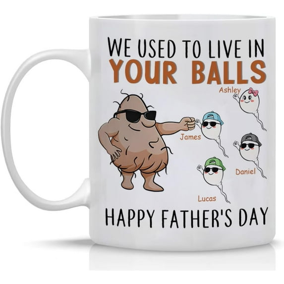 Custom Mothers Day Gifts For Mom, Personalized Mom Coffee Mug You Hold Our Hands Mug, Mom Birthday Gifts From Daughter Son, Mom Ceramic Cup, Up to 9 Names 11 or 15 Oz