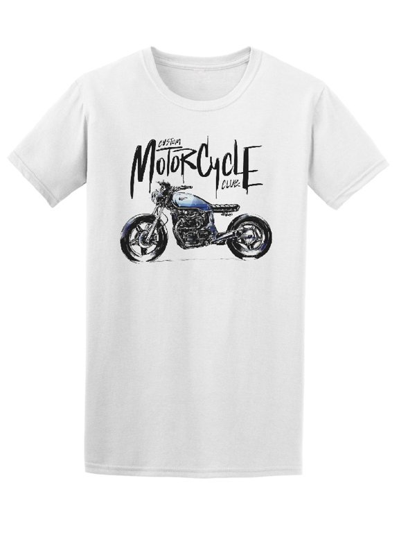 Custom Motorcycle Club Classic T-Shirt Men -Image by Shutterstock, Male x-Large