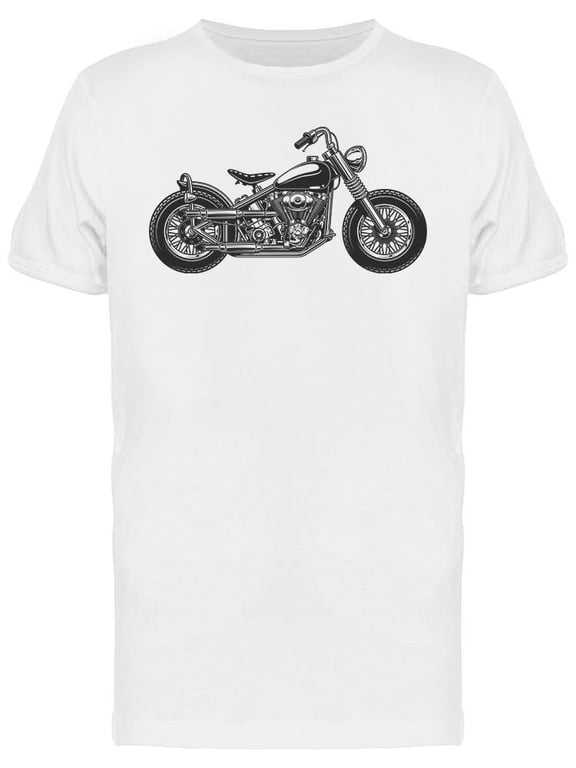 Custom Motorcycle Design T-Shirt Men -Image by Shutterstock, Male Medium