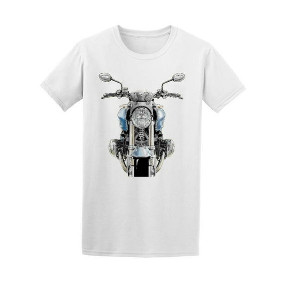 Custom Motorcycle From The Front T-Shirt Men -Image by Shutterstock, Male XX-Large