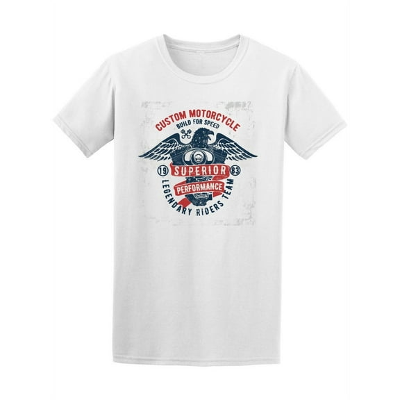 Custom Motorcycle Superior Speed T-Shirt Men -Image by Shutterstock, Male Medium