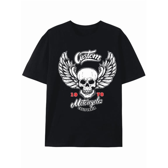 Custom Motorcycles 1978 Winged Skull Graphic Tee