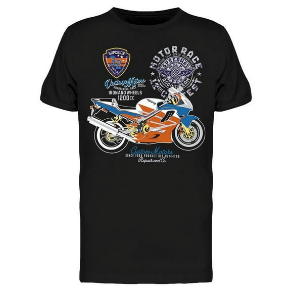Custom Motors, Repair And Co. T-Shirt Men -Image by Shutterstock, Male Large