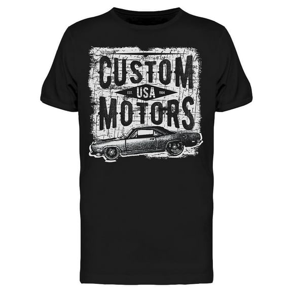 Custom Motors Usa T-Shirt Men -Image by Shutterstock, Male Large