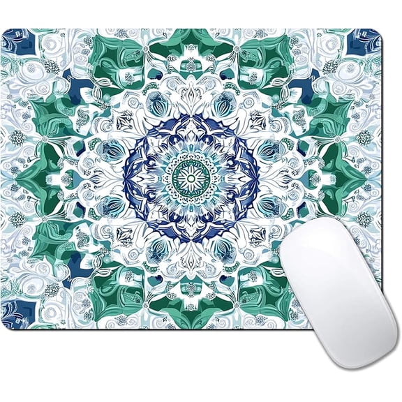 Custom Mouse Pad with Non-Slip Rubber, Small Square Design for Wireless Laptop & Computer Mouse Pads for Desk, 9.5 x 7.9 inch Smooth Surface for Gaming & Office