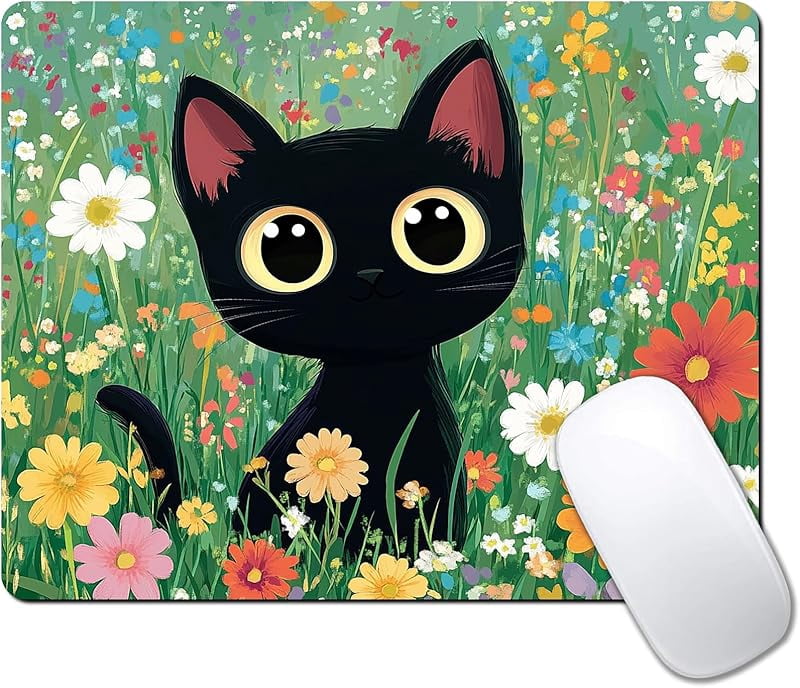 Custom Mouse Pad with Non-Slip Rubber, Small Square Design for Wireless ...