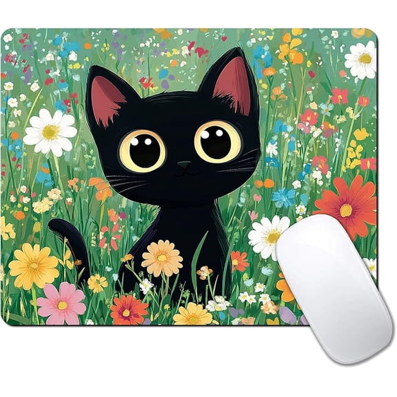 Custom Mouse Pad with Non-Slip Rubber, Small Square Design for Wireless Laptop & Computer Mouse Pads for Desk, 9.5 x 7.9 inch Smooth Surface for Gaming & Office